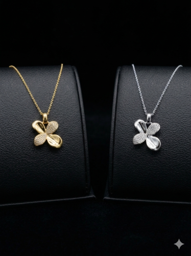 سلسال مطلي ذهب تصميم ماركة باسكال