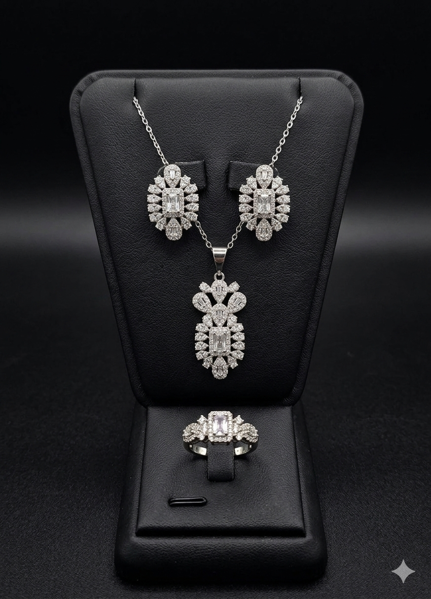 طقم مطلي ذهب