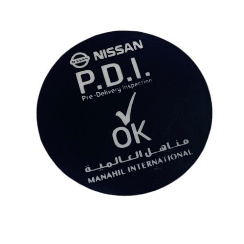 استيكر نيسان PDI اصلي وكاله