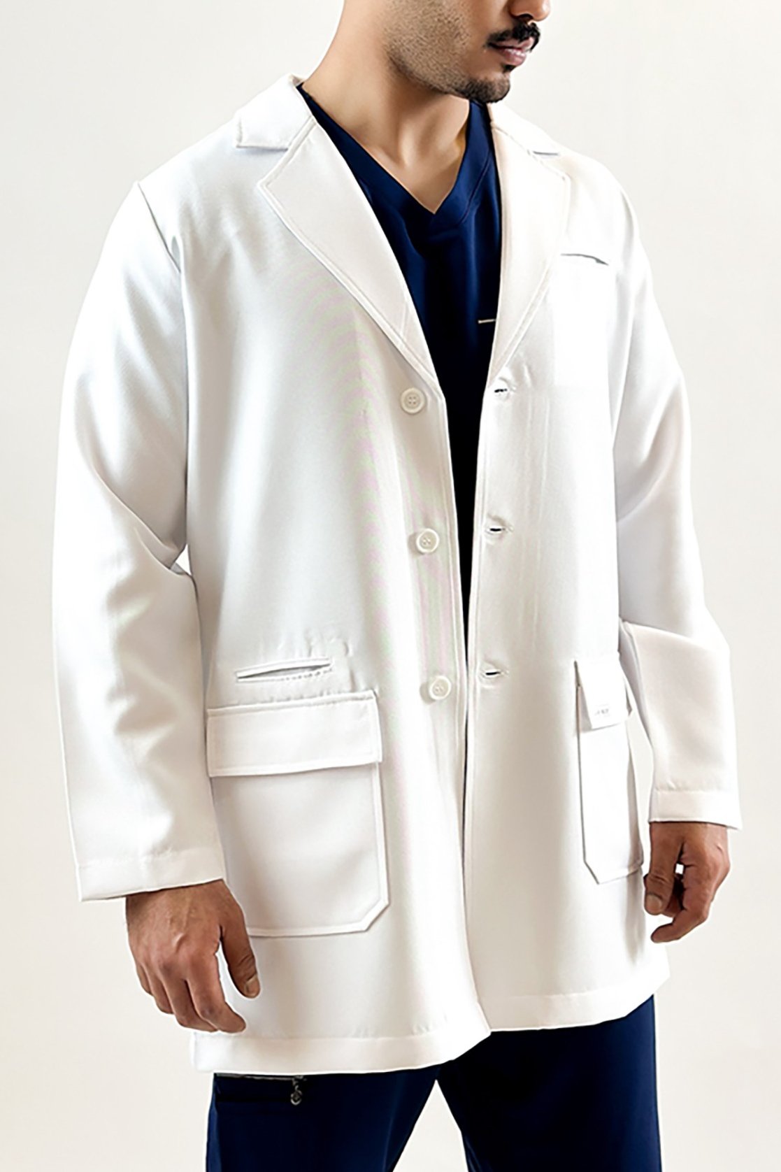 White lab coat for men from ®LAB MED