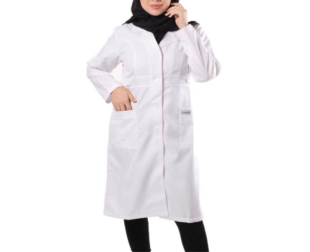 Hooded hot sale lab coat