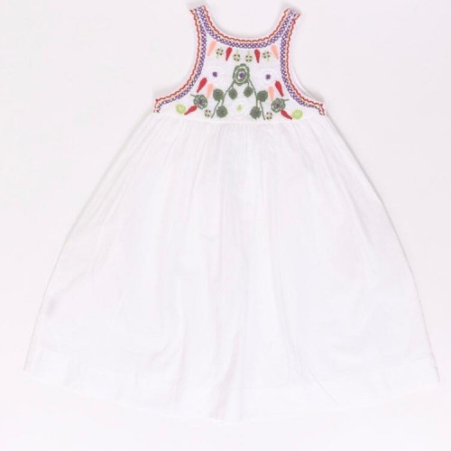 WHITE EMBROIDERED DRESS