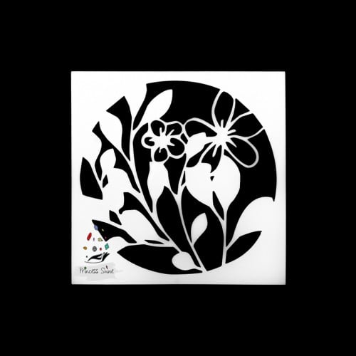 253 - ورق استنسل طبعة ورود 13سم * 13سم