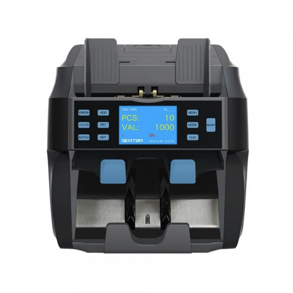 SEMTOM ST money counter and sorter dual CIS technology two pocket currency sorter multi currency support