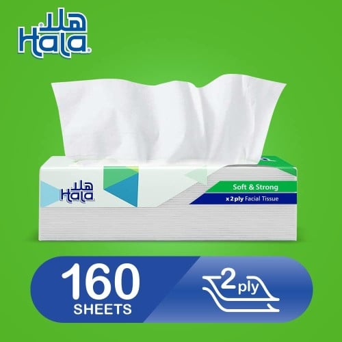 مناديل هلا طبقتين 160 منديل * 10 عبوات