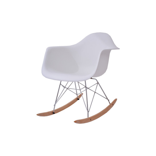 كرسي كاما فيبر ابيض ارجل ارجوحة  C-D-823Y