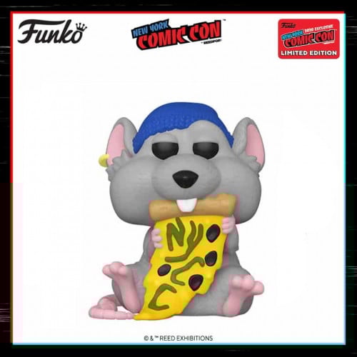 Funko Pizza Rat (Blue Beanie) - NYCC  (Fall Convention Exclusive) 2020