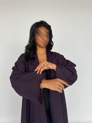 عباية كلوش باللون البنفسجي الفاخر. 1126