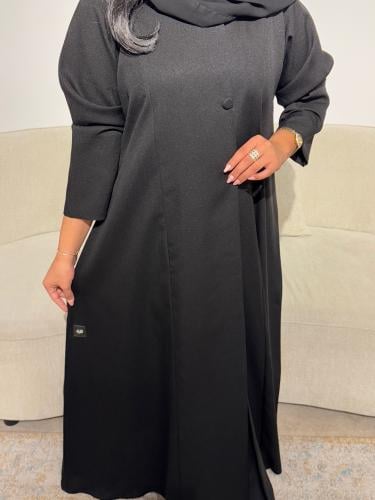 عباية سوداء سادة . 1182