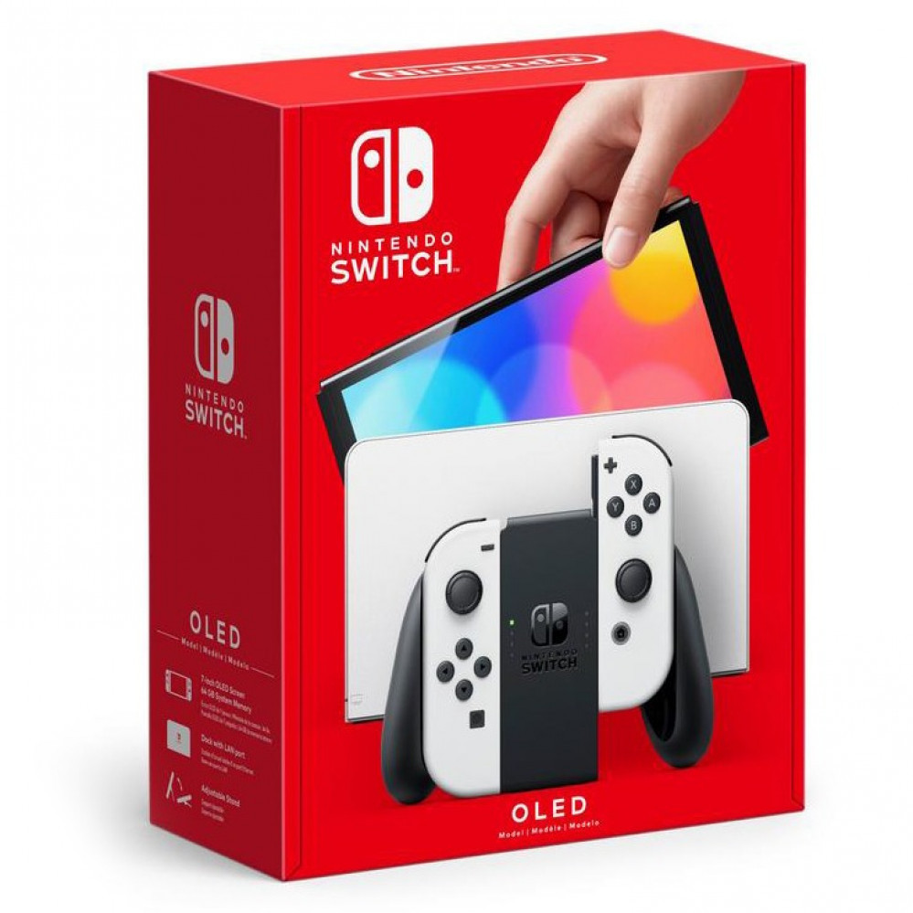 Nintendo Switch OLED Console - White Joy Con