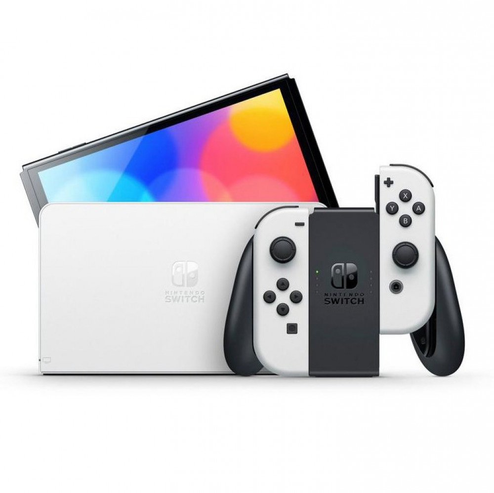 Nintendo Switch OLED Console - White Joy Con
