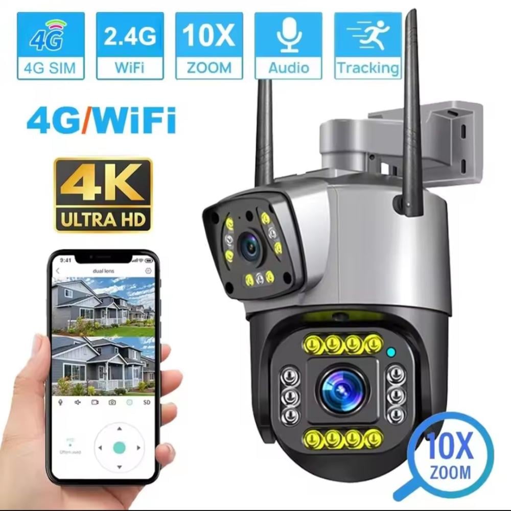 كاميرا مراقبة مزدوجة [ wifi -4G ]