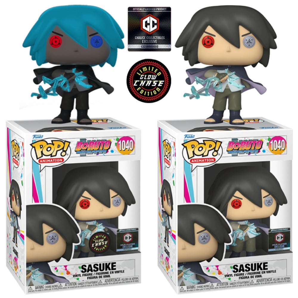 Funko offers Pop Sasuke Glow Chase Chalice Exclusive Naruto Boruto