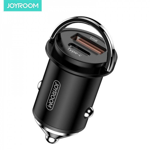 شاحن سيارة JOYROOM بمنفذين USB و TYPE-C