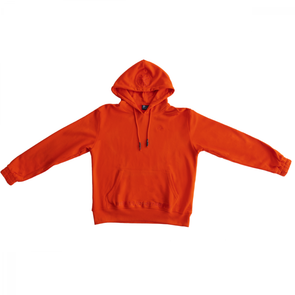dark orange hoodie
