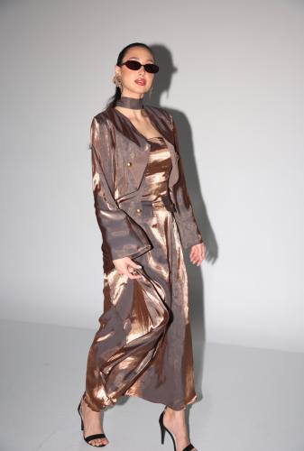 HF Aline brown CHARM dress