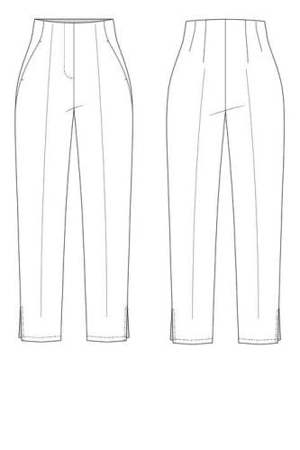 PATTERN PANTS باترون بنطلون مقاس M TO L