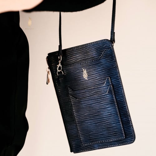 Dark blue PU bag