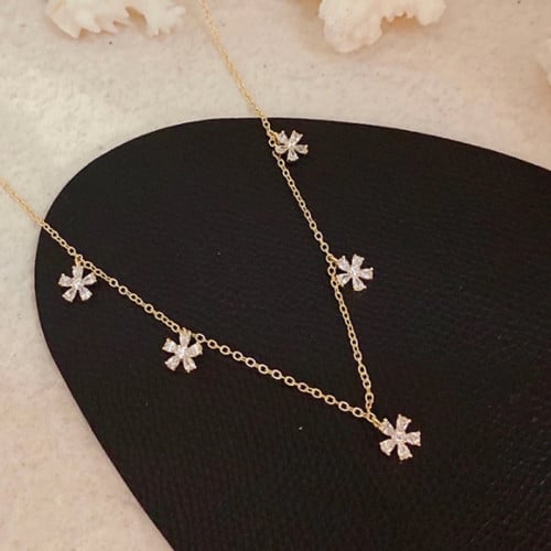 شوكر مطلي فضة عيار 925