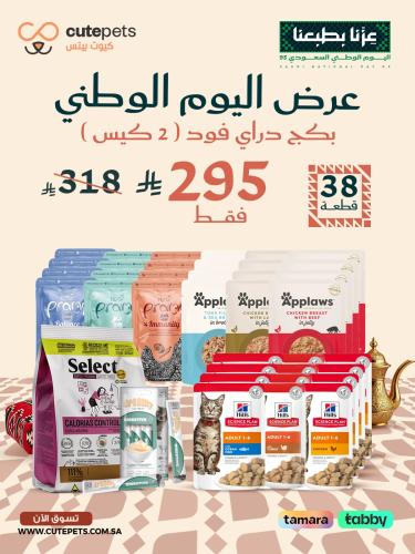 بكدج اليوم الوطني للقطط البالغه 38 قطعه