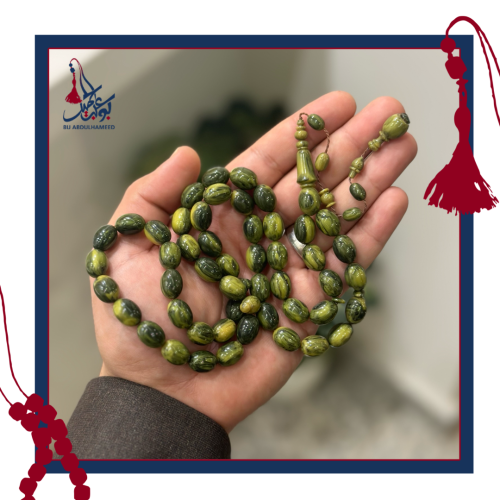 فاتوران أخضر معرق بيض حمام
