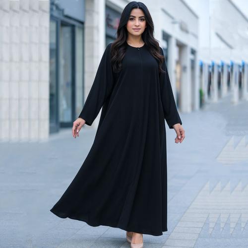 عباية كلوش سادة سحاب مخفي  - T3 -