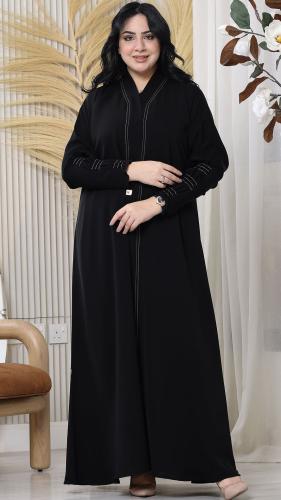 عباية مطرزة نص كلوش - M4 -