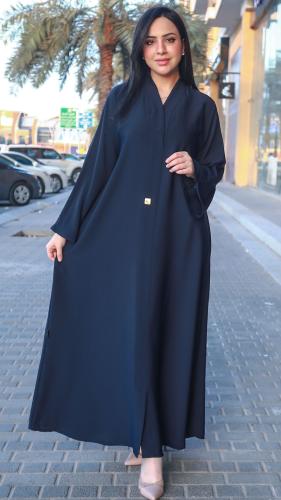 عباية كحلية سادة - w3 -