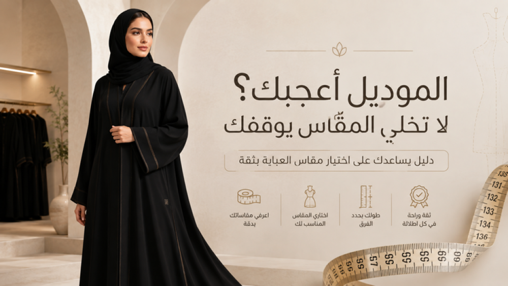 الموديل أعجبك؟ لا تخلي المقاس يوقفك