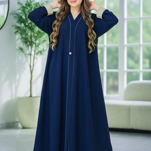 عباية كحلية ناعمة - E33 -