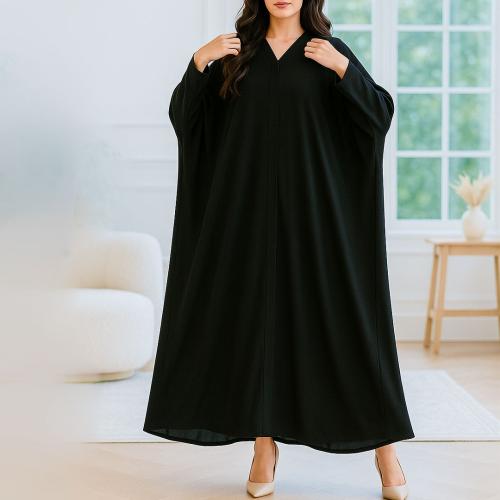 تفصيل عباية اسود كامل واسعة - 1014 -