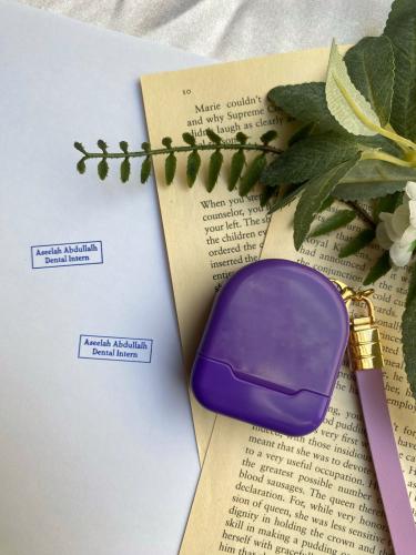 ختم ملون بتعليقة - بنفسجي