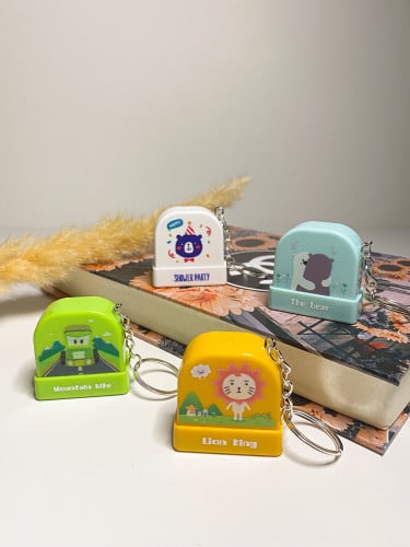 ختم الرسومات الكرتونية بتعليقة - أخضر