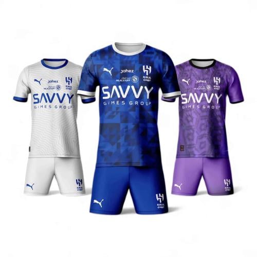 اطقم نادي الهلال الجديدة 2025 - أزرق وأبيض من متجر رومكس