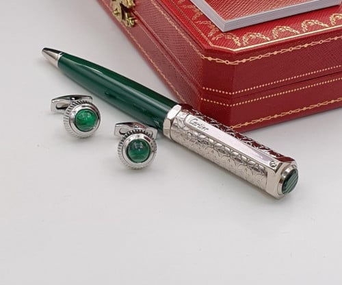 قلم وكبك ماركة كارتير مع علبه وكيس الماركه