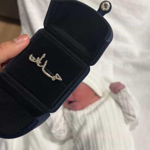 بروش اطفال فضة عيار 925 بتصميم عصري