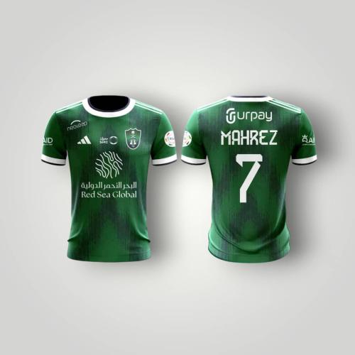 تيشيرت نادي الاهلي السعودي الجديد 2024 أخضر