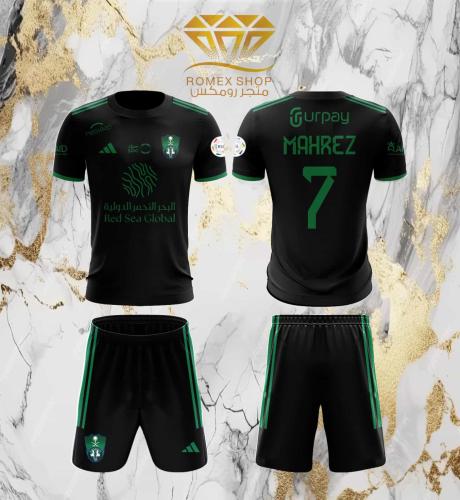 طقم نادي الأهلي السعودي بلون الأسود الفاخر