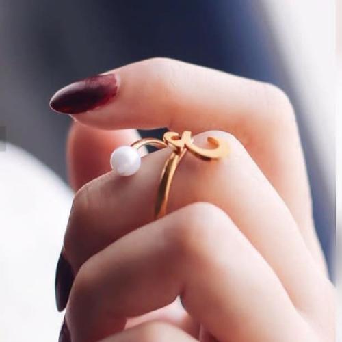 خاتم تصمم حسب الطلب تصميم أنيق حسب أختيارك