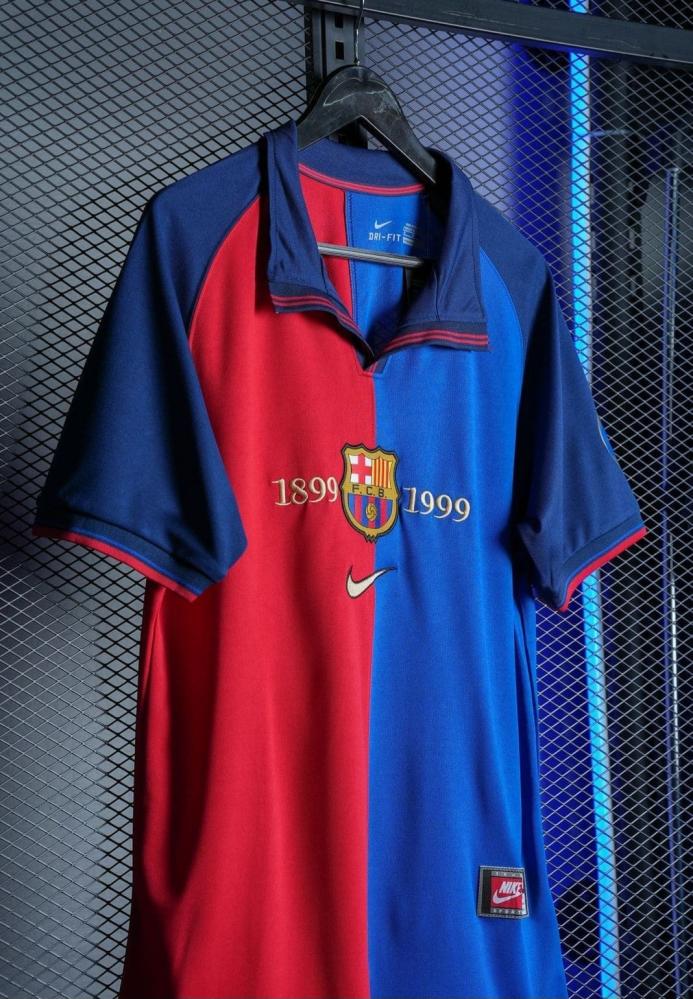تيشيرت برشلونة كلاسيكي موسم 1999 - متجر رومكس