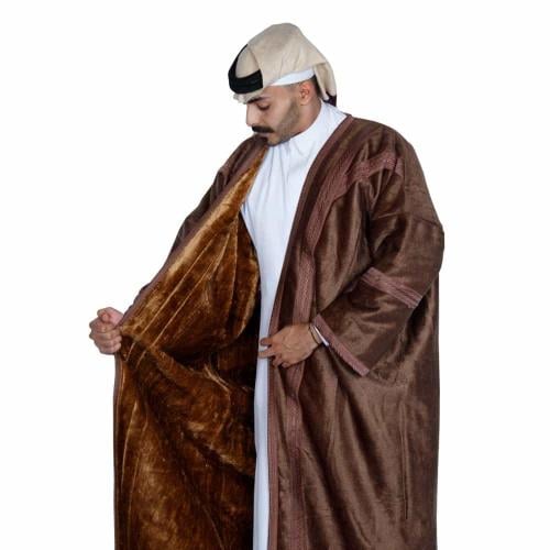 فروة رجالي شتوي مخمل بقبوع