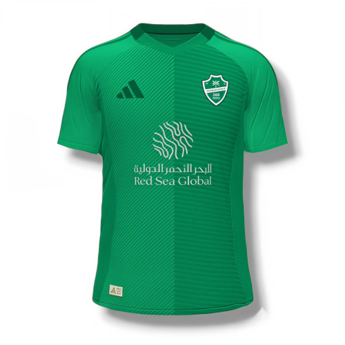 تيشيرت الاهلي السعودي الاخضر بشعار الاهلي الجديد 2026 2025