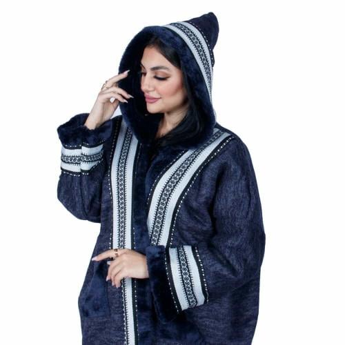 فروة شتوية نسائية كحلية - متوفرة بجميع المقاسات والألوان