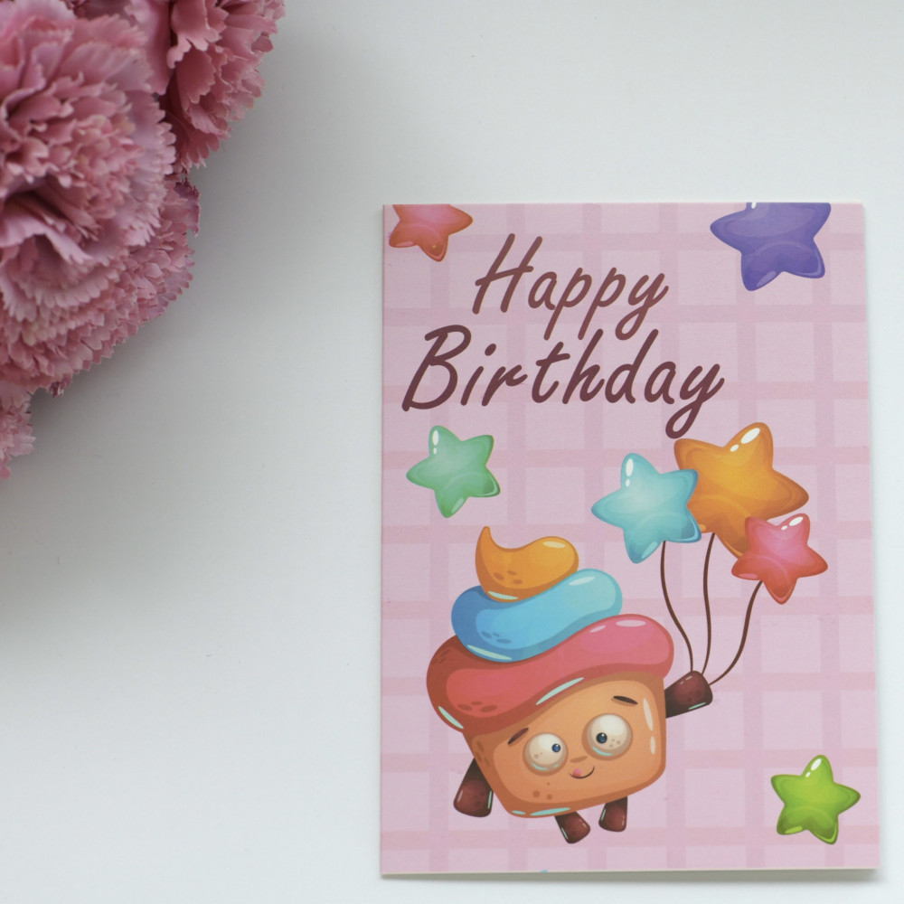 (CARD62)  كرت Happy Birthday .