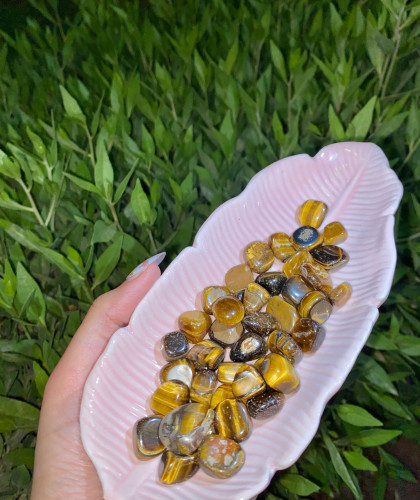 حجم صغير - حجر عين النمر Tiger eye اشكال عشوائية