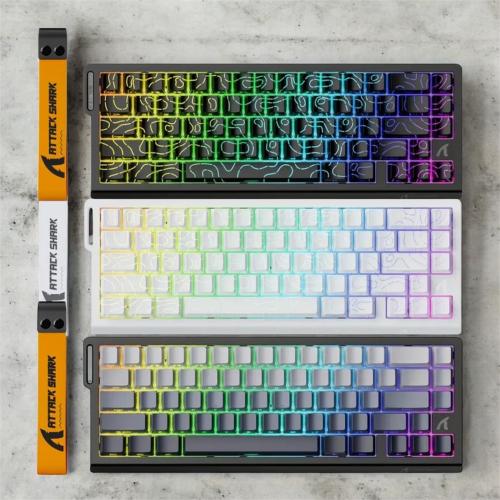 كيبورد مغناطيسي سلكي attack shark x68 he