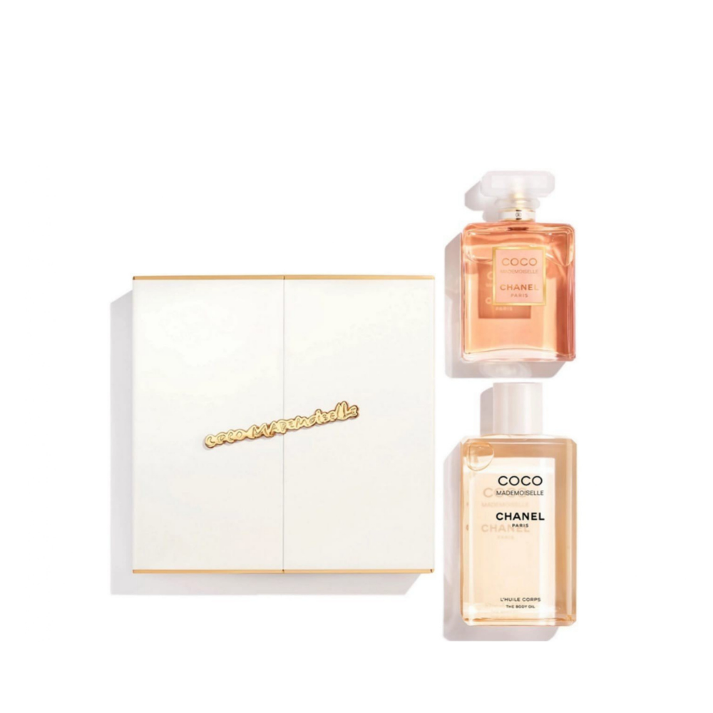 مجموعة شانيل كوكو مودمازيل او دي بارفان (عطر 100ملي + زيت مساج 200ملي)