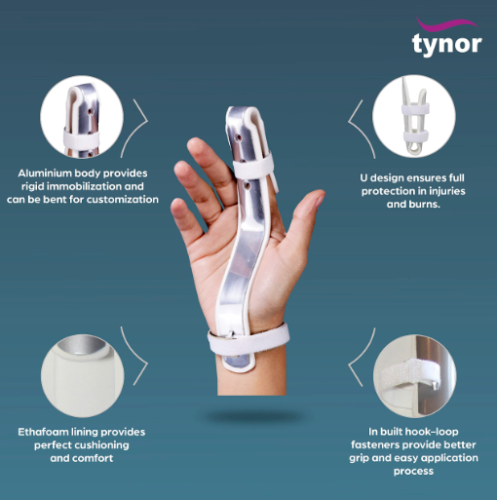 تينور جبيرة الاصبع TYNOR F 03 FINGER EXT. SPLINT