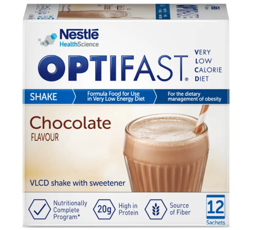 نستله اوبتيفاست شيك شوكلاته ( NESTLE 12 * 53g )