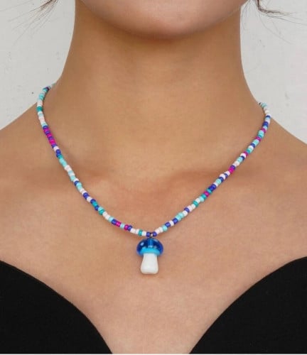 mushroom necklace